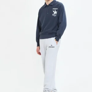 Half Zip Stand Collar Sweatshirt