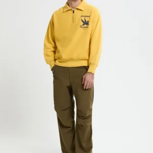 Half Zip Stand Collar Sweatshirt