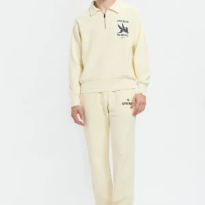 Half Zip Stand Collar Sweatshirt