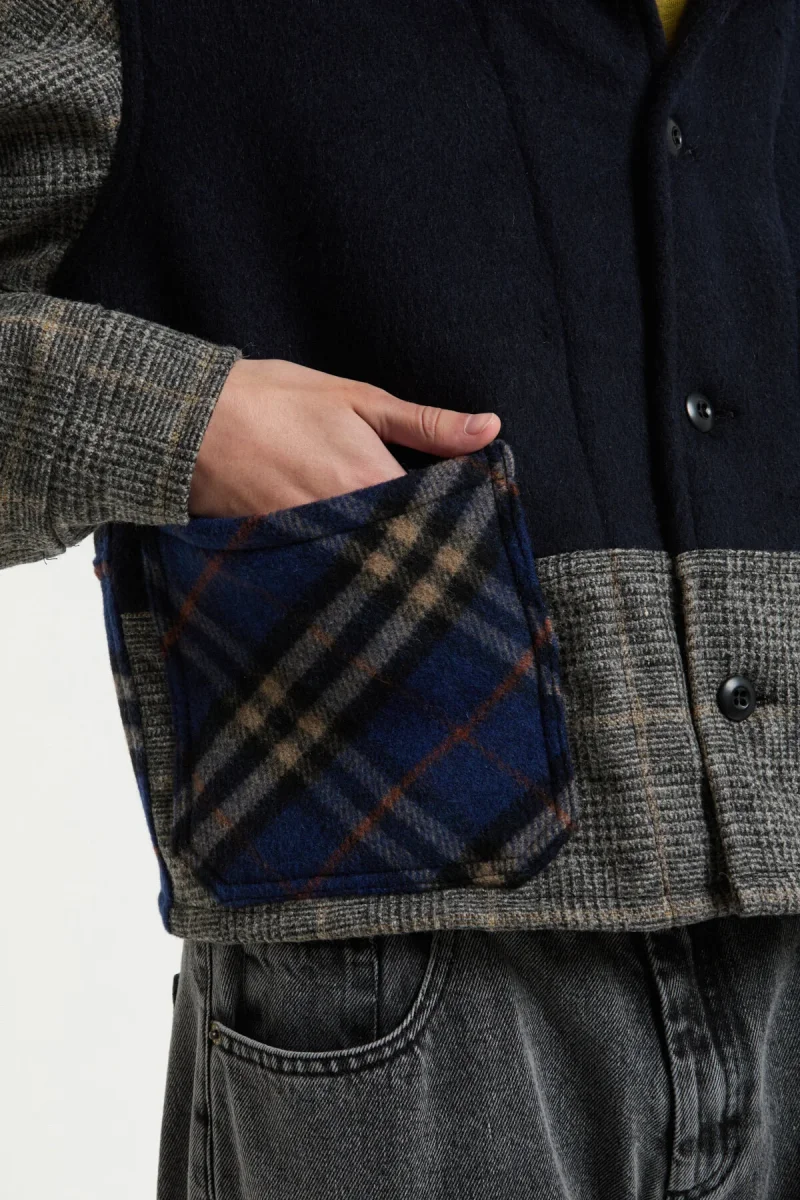 Overshirt Wool Patchwork - immagine 5