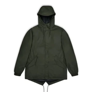 Giacca Rains Impermeabile Fishtail Verde